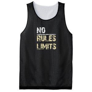 No Rules No Limits Mesh Reversible Basketball Jersey Tank