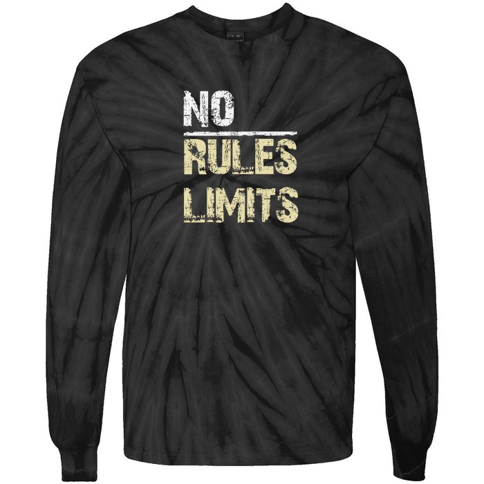 No Rules No Limits Tie-Dye Long Sleeve Shirt