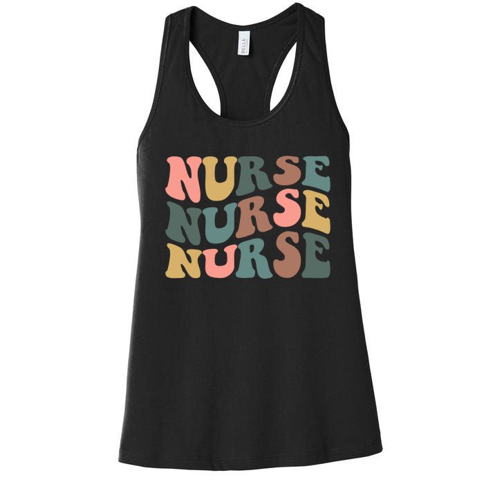 Nurse, Retro Nurse Women's Racerback Tank