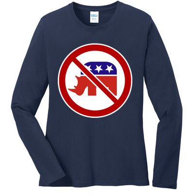 No RINOs Ladies Long Sleeve Shirt