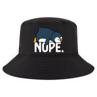  Nope Relaxed Not Today Funny Lazy Penguin Meme Cool Comfort Performance Bucket Hat