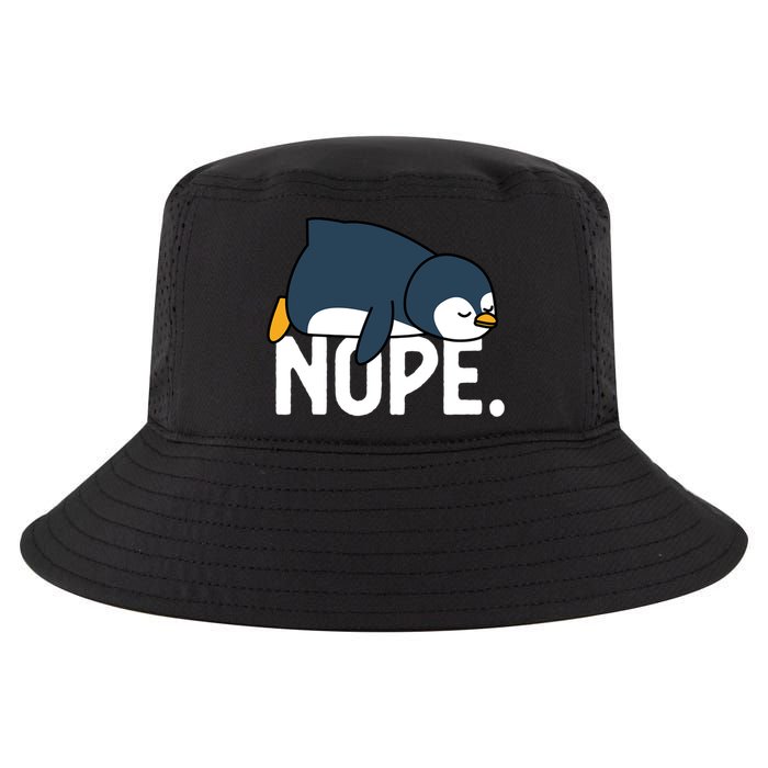  Nope Relaxed Not Today Funny Lazy Penguin Meme Cool Comfort Performance Bucket Hat