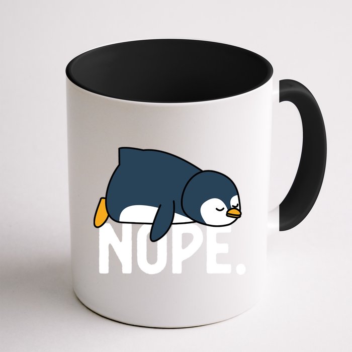  Nope Relaxed Not Today Funny Lazy Penguin Meme Mug