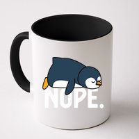  Nope Relaxed Not Today Funny Lazy Penguin Meme Mug