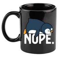  Nope Relaxed Not Today Funny Lazy Penguin Meme 11oz C Handle Ceramic Mug