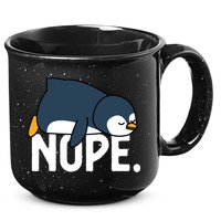 Nope Relaxed Not Today Funny Lazy Penguin Meme 15oz Campfire Ceramic Mug