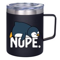  Nope Relaxed Not Today Funny Lazy Penguin Meme 12oz Stainless Steel Coffee Mug