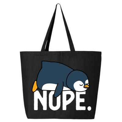  Nope Relaxed Not Today Funny Lazy Penguin Meme 25L Jumbo Tote