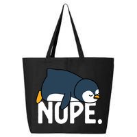  Nope Relaxed Not Today Funny Lazy Penguin Meme 25L Jumbo Tote