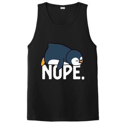  Nope Relaxed Not Today Funny Lazy Penguin Meme PosiCharge Competitor Tank