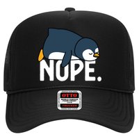  Nope Relaxed Not Today Funny Lazy Penguin Meme Hat