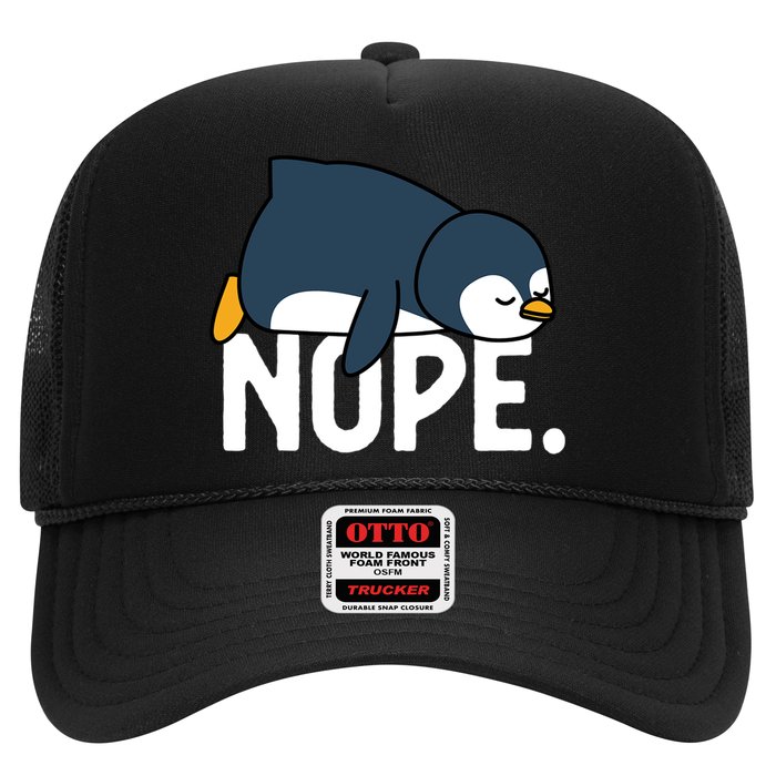  Nope Relaxed Not Today Funny Lazy Penguin Meme Hat