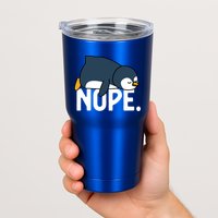  Nope Relaxed Not Today Funny Lazy Penguin Meme Tumbler