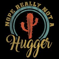 Nope Really Not A Hugger Cactus Funny Sarcastic Meme Idea Full-Length Apron With Pockets