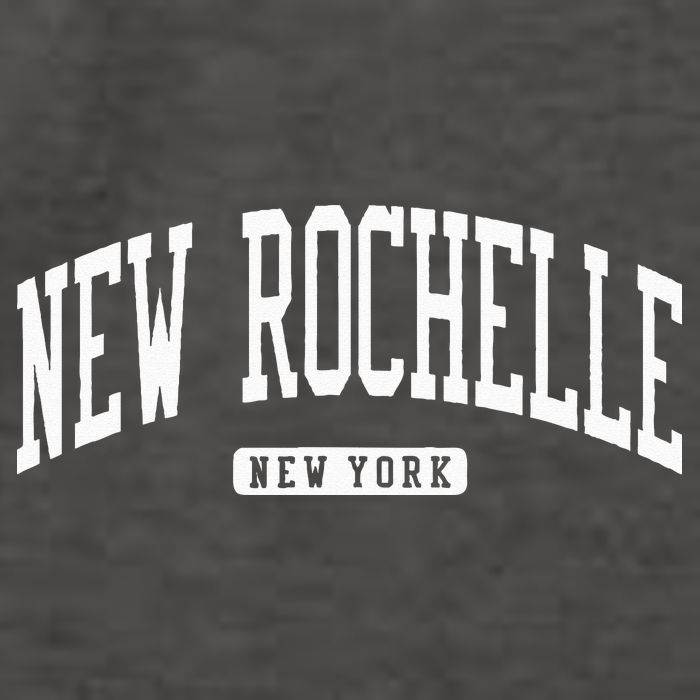 New Rochelle New York NY College University Style Vector Backpack