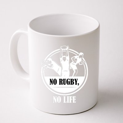 No Rugby No Life Gift For Rugby Player American Football Coffee Mug