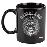 Nederland Reto Netherlands Lion Holland Dutch 11oz C Handle Ceramic Mug