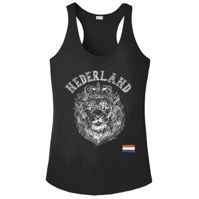 Nederland Reto Netherlands Lion Holland Dutch Ladies PosiCharge Competitor Racerback Tank