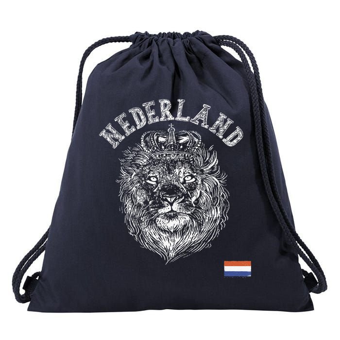 Nederland Reto Netherlands Lion Holland Dutch Drawstring Bag