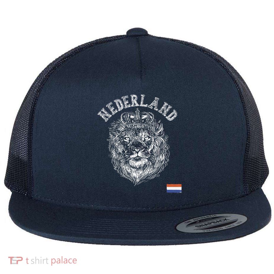 Nederland Reto Netherlands Lion Holland Dutch Flatbill Hat