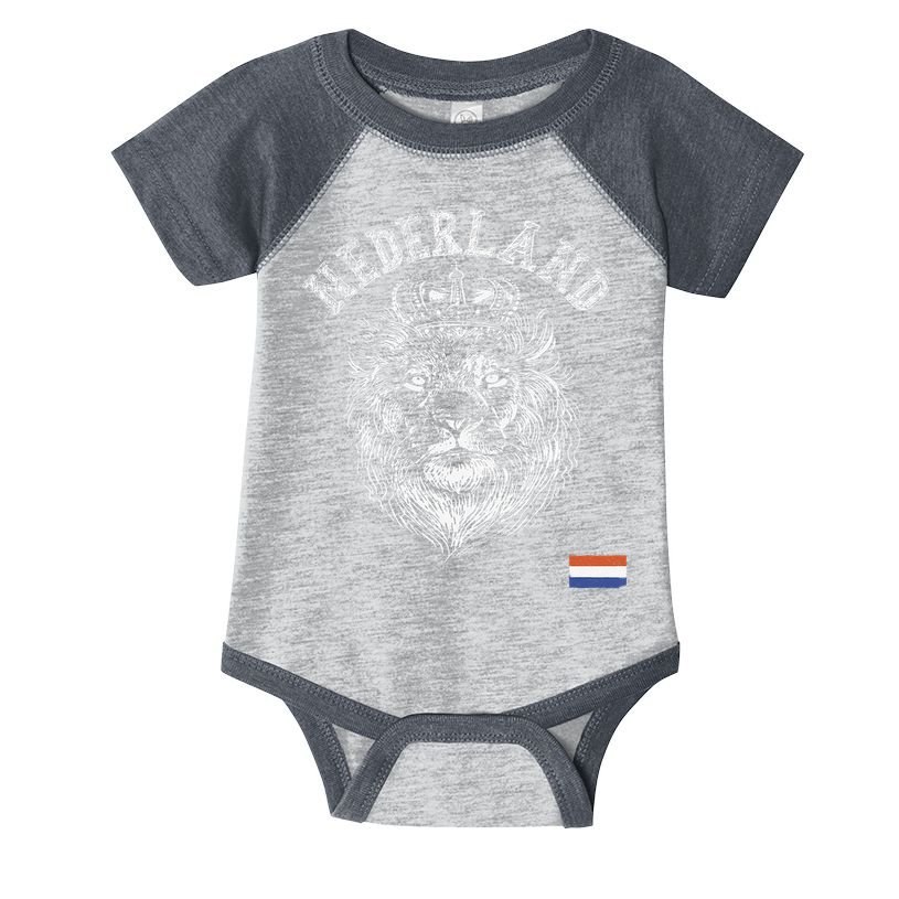 Nederland Reto Netherlands Lion Holland Dutch Infant Baby Jersey Bodysuit