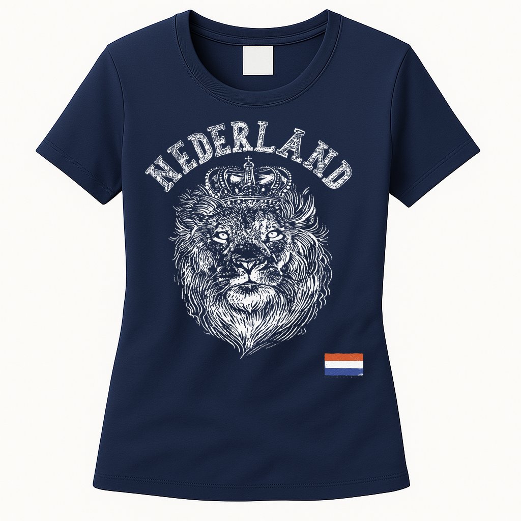 Nederland Reto Netherlands Lion Holland Dutch Womens T-Shirt