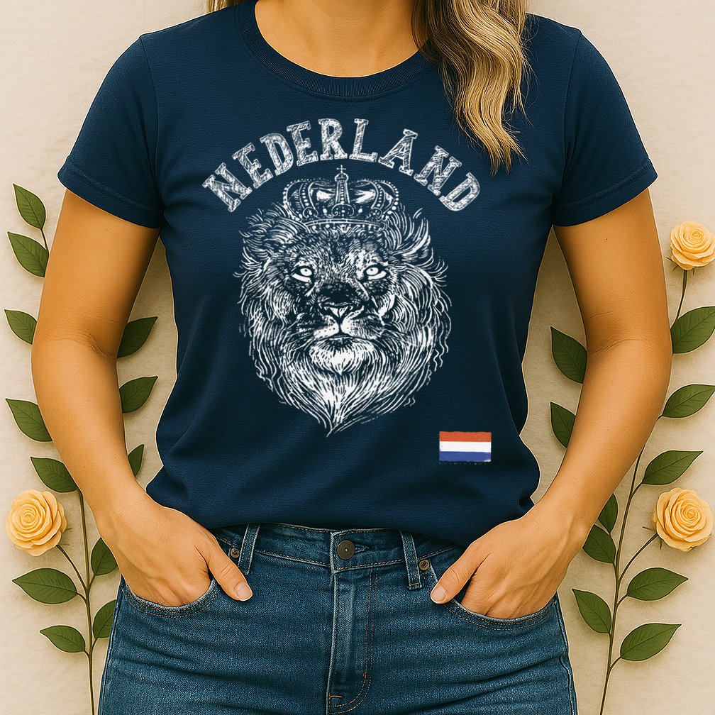 Nederland Reto Netherlands Lion Holland Dutch Womens T-Shirt