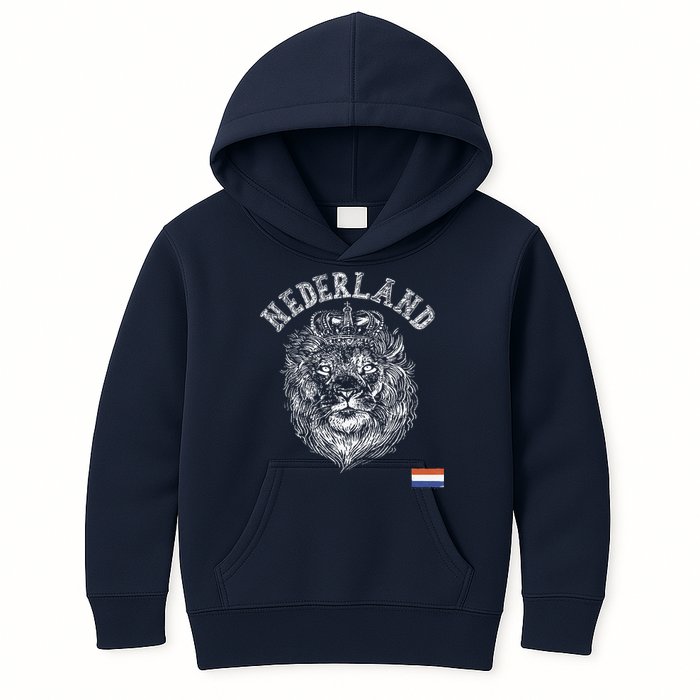 Nederland Reto Netherlands Lion Holland Dutch Kids Hoodie