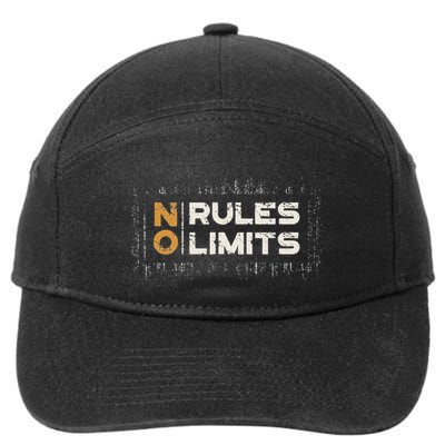 No Rules No Limits 7-Panel Snapback Hat