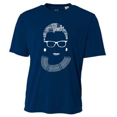 Notorious R.B.G Progressive Liberal Ruth Bader Ginsburg Cooling Performance Crew T-Shirt