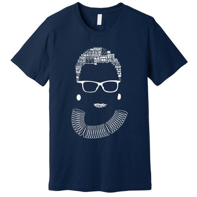 Notorious R.B.G Progressive Liberal Ruth Bader Ginsburg Premium T-Shirt