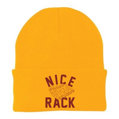 Nice Rack Ribs Bbq Lover Funny Knit Cap Winter Beanie