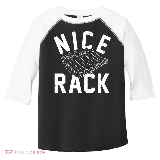 Nice Rack Ribs Bbq Lover Funny Toddler Fine Jersey T-Shirt