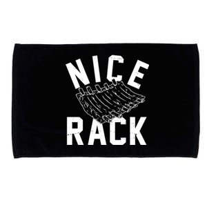 Nice Rack Ribs Bbq Lover Funny Microfiber Hand Towel