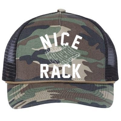 Nice Rack Ribs Bbq Lover Funny Retro Rope Trucker Hat Cap