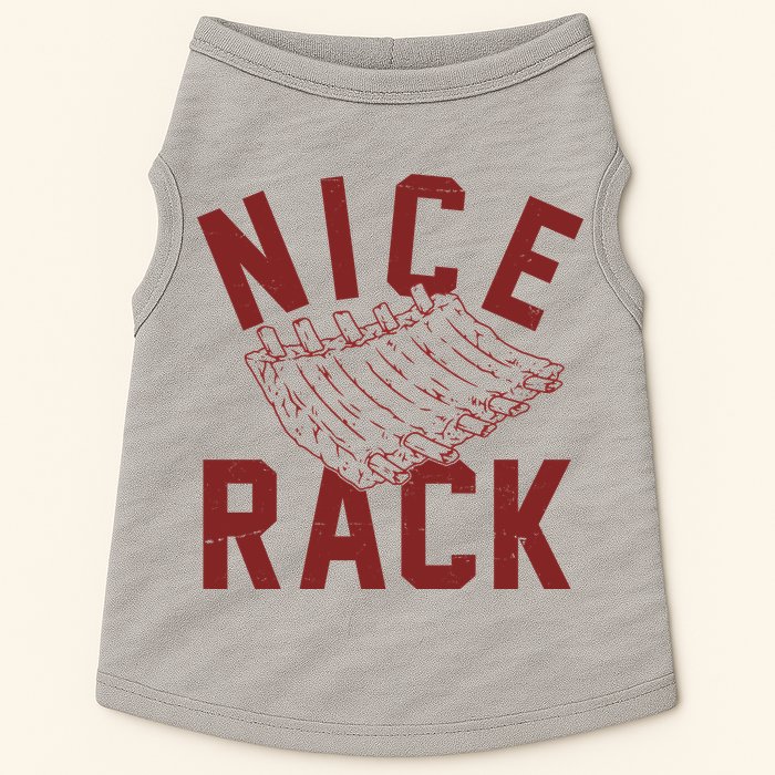Nice Rack Ribs Bbq Lover Funny Doggie Tank
