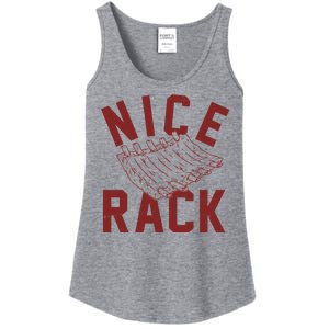 Nice Rack Ribs Bbq Lover Funny Ladies Essential Tank