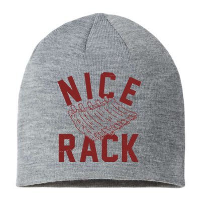 Nice Rack Ribs Bbq Lover Funny Sustainable Beanie