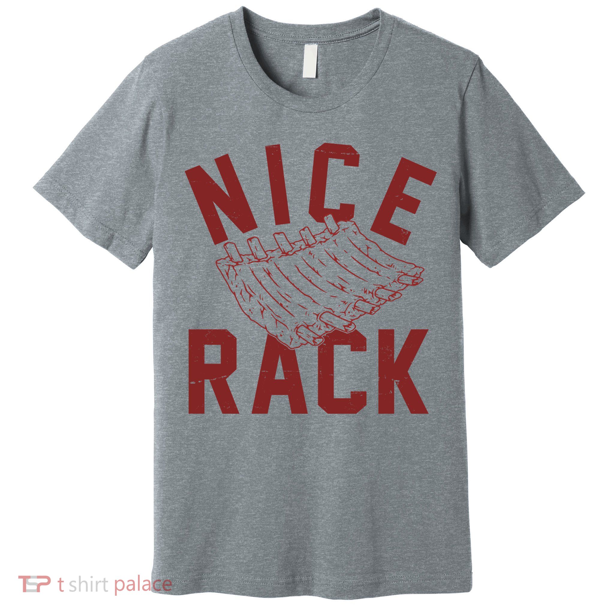 Nice Rack Ribs Bbq Lover Funny Premium T-Shirt