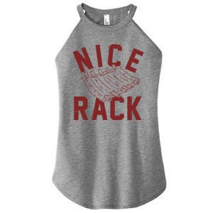 Nice Rack Ribs Bbq Lover Funny Women's Perfect Tri Rocker Tank