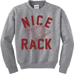 Nice Rack Ribs Bbq Lover Funny Kids Sweatshirt