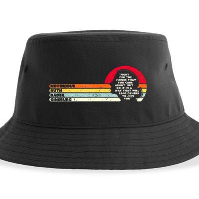 Notorious RBG Ruth Bader Ginsburg Vintage Supreme Court Sustainable Bucket Hat