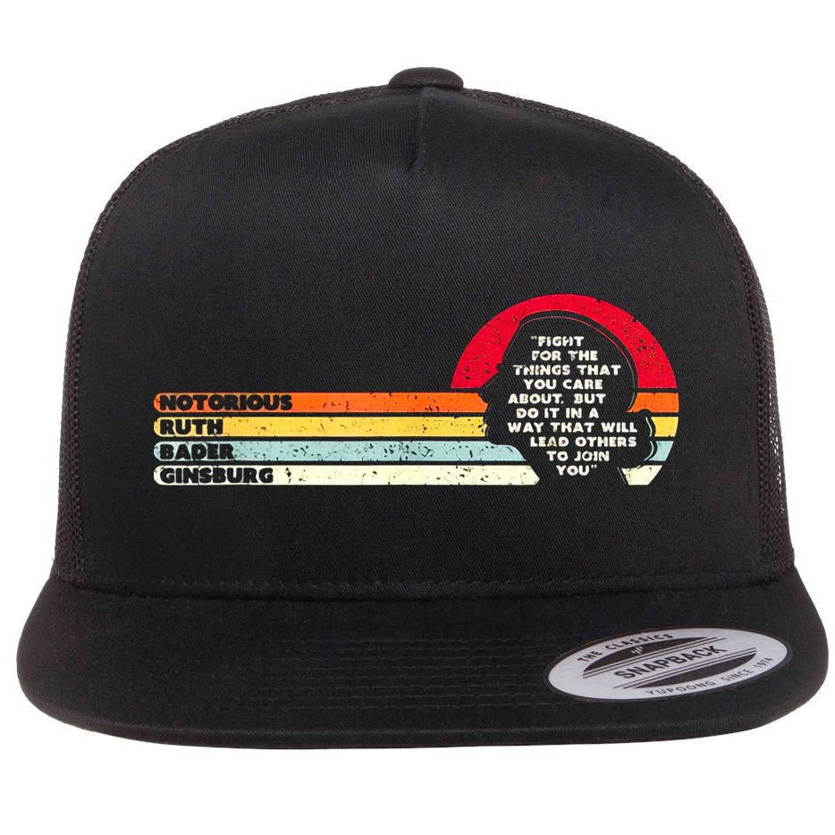 Notorious RBG Ruth Bader Ginsburg Vintage Supreme Court Flat Bill Trucker Hat