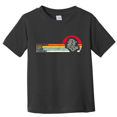 Notorious RBG Ruth Bader Ginsburg Vintage Supreme Court Toddler T-Shirt