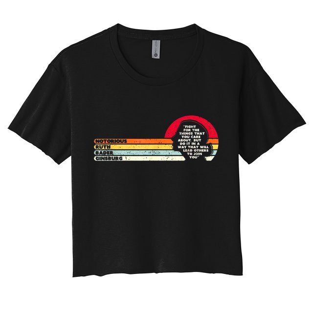 Notorious RBG Ruth Bader Ginsburg Vintage Supreme Court Crop Top