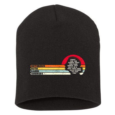 Notorious RBG Ruth Bader Ginsburg Vintage Supreme Court Short Acrylic Beanie