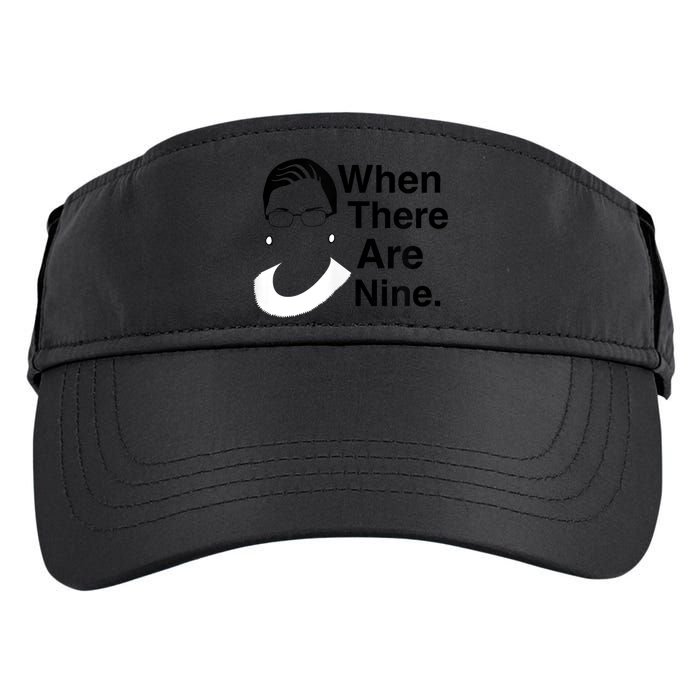 Notorious RBG Ruth Bader Ginsburg When There Are Nine Adult Drive Performance Visor