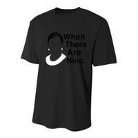 Notorious RBG Ruth Bader Ginsburg When There Are Nine Youth Performance Sprint T-Shirt