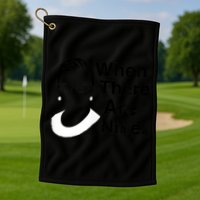 Notorious RBG Ruth Bader Ginsburg When There Are Nine Golf Towel