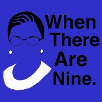 Notorious RBG Ruth Bader Ginsburg When There Are Nine Stripe Pom Pom Beanie